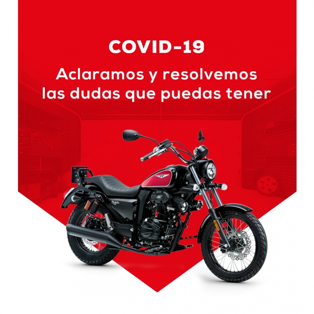Tu moto y el COVID-19. Aclaramos y resolvemos las dudas que puedas tener.