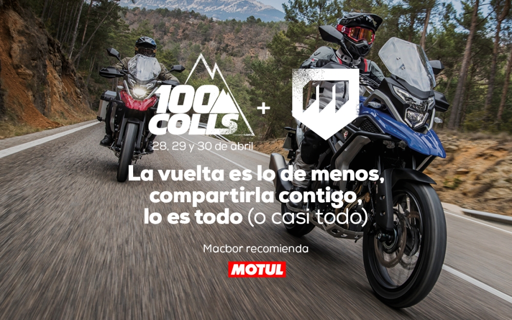 100 Colls 2023: Macbor se une un año más al reto en moto por Cataluña más espectacular