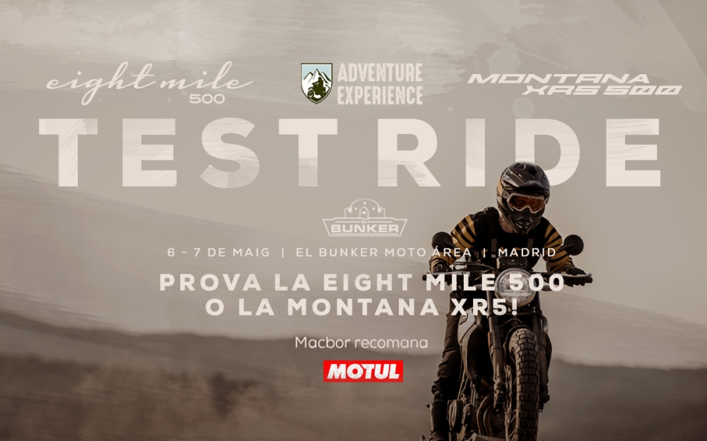 Apunta't a l'Adventure Experience de Madrid i prova una Montana XR5 o Eight Mile 500
