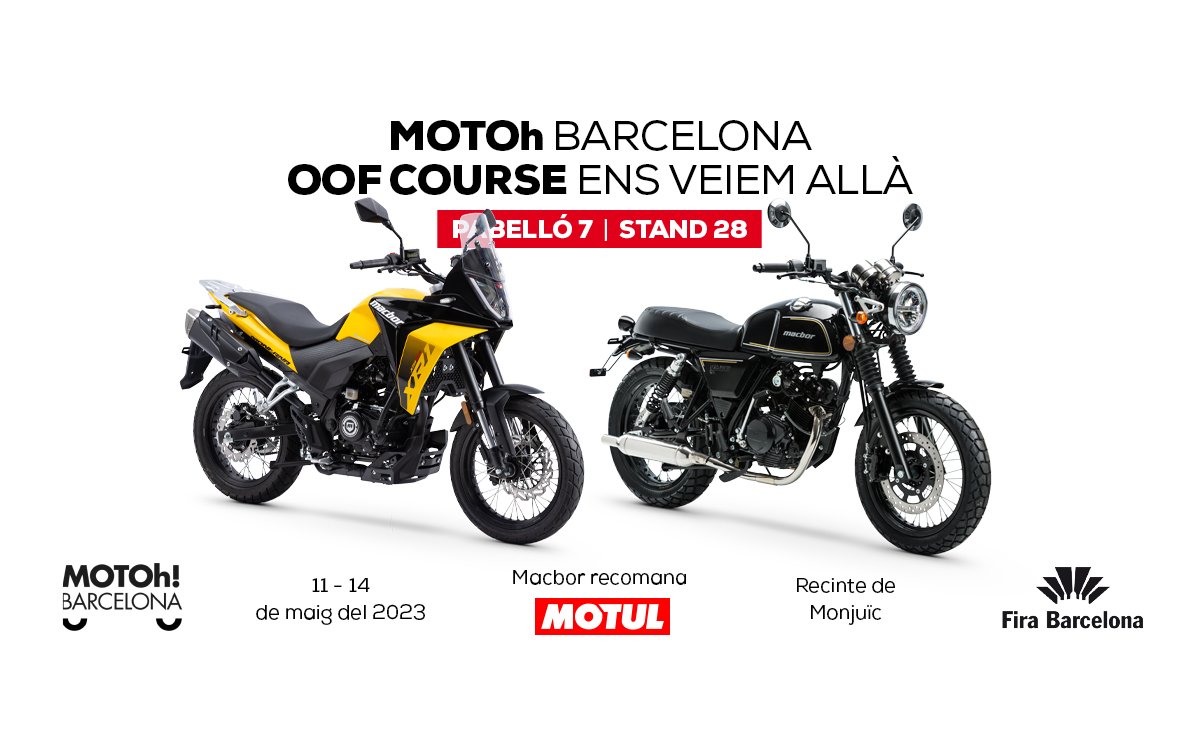 Motoh! Barcelona 2023: torna el saló de la moto més complet del sector.